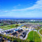 Luchtfoto van de wijk Groenpoort in Veenendaal.